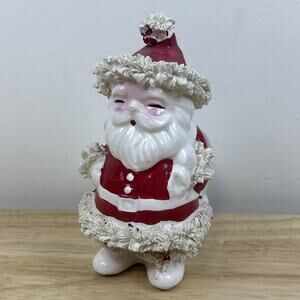 Vintage Napco Santa 5.5” Spaghetti Planter MCM 50s Accent Japan